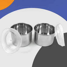 Multipurpose Stainless Steel Airtight Containers with See Through Lid (2 Pc / 500 ML) - dailyneed.life