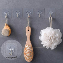 Self Adhesive Transparent Sticky Plastic & Stainless Steel Wall Hooks (10 Pcs Set) - dailyneed.life