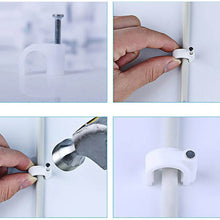 Wire Wall Clips, Plastic Cable Clips Round Wire Pins with Steel Nail (20 Pcs Set) - dailyneed.life