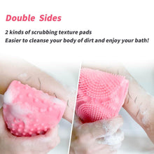 Silicone Body Back Scrubber - Double-Sided Bath Brush for Deep Cleaning & Massage (Medium Size /1pc) - dailyneed.life