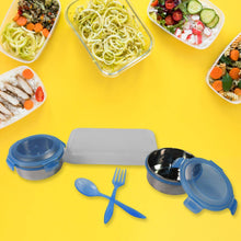 Sumo Lunch Box, with Lunch Bag, Plastic Lunch Box & Plastic Spoon, Fork (2 Pc Set / With Lunch Box) - dailyneed.life