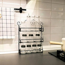 Big Wall Mounted Iron Wall Shelf with 3 Storage Racks for Kitchen, Pantry, Cabinet, Counter top or Free Standing, Rack Holder for Kitchen - dailyneed.life