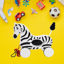 Zebra Pull Along Toy Baby Early Walking Pull Toy Rope Toy for Babies Walking Toy - dailyneed.life