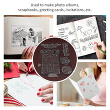 Reusable Transparent Rubber Stamp for Paper Crafts (Mix Design / 1 Sheet) - dailyneed.life