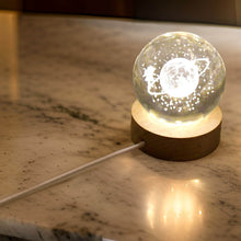 Astronaut Ball Night Light with Resin Base Decorative for Living Room Decor (1 Pc) - dailyneed.life