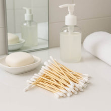 Eco-Friendly Wooden Cotton Ear Buds (1 pkt / 100 Pcs Approx) - dailyneed.life