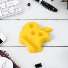 Multi-Functional Apple-Shaped Plastic Mobile Stand with Pen Holder (1 Pc / Mix Color) - dailyneed.life