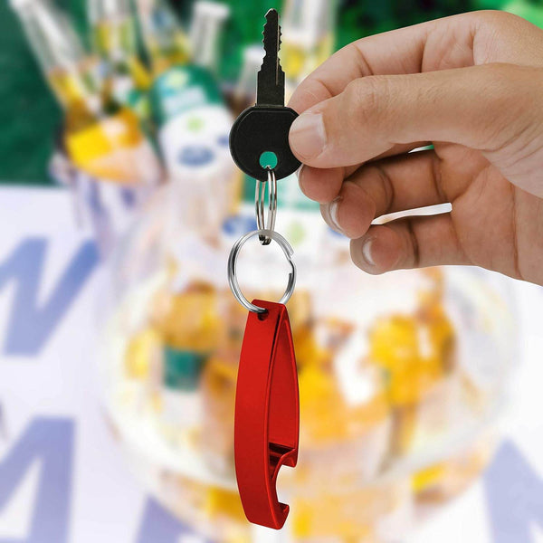 2 in 1 Compact Metal Bottle Opener with Keyring (1 Pc) - dailyneed.life