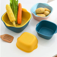 Plastic Washing Bowl & Strainer Basket for Kitchen (Set of 2) - dailyneed.life