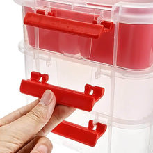 3-Layer Multi-Purpose Transparent Plastic Storage Carry Box with Handle - dailyneed.life