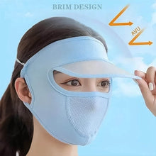 Women's Full Face UV Protection Cap with Built-in Mask and Wide Brim Visor – Breathable (1 Pc) - dailyneed.life