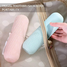 Capsule Shape Travel Toothbrush Toothpaste Case Holder (Multicolor / 3 Pcs Set) - dailyneed.life