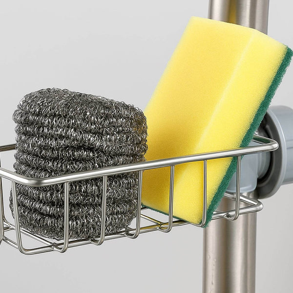 Soap, Sponge Holder, Stainless Steel Sink, Caddy Organizer (1 Pc) - dailyneed.life
