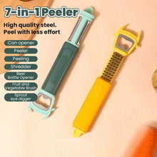 Multifunctional, Vegetable Fruit Peelers Slicer Can Opener 7 In 1 Kitchen Peeler For Veggie Fruit Potato Carrot Durable Kitchen Peeling Tool Non-slip Handle Durable For Potato, Fruit, Vegetables, Carrots, Cucumbers - dailyneed.life
