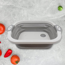 Collapsible Cutting Board with Dish Tub Basket - dailyneed.life
