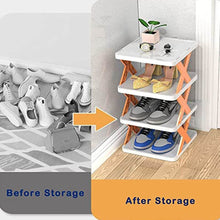 6 LAYER SHOE RACK DESIGN LIGHTWEIGHT ADJUSTABLE PLASTIC FOLDABLE SHOE CABINET STORAGE PORTABLE FOLDING SPACE SAVING SHOE ORGANIZER HOME AND OFFICE - dailyneed.life