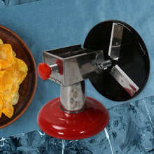 Stainless Steel Chips Maker and Vegetable Slicer for Kitchen Potato Slicer Graters and Chippers. Chips Maker is Suitable for Vegetable Cuttings. Chips Maker Consist Hard Coated Iron Wheel and Stand. - dailyneed.life