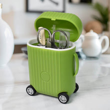 Manicure Kit, Pedicure tools for feet, Nail Clipper (8 Pcs Set / With Mini 4 Wheel Suitcase Trolley) - dailyneed.life