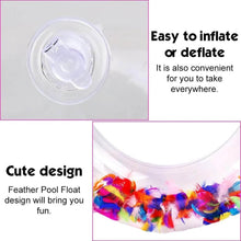 Swim Ring, For children, Conveniently Portable, Feathers, Swimming Ring, For Water Play, For Beaches, Swimming, Summer Vacation (1 Pc) - dailyneed.life