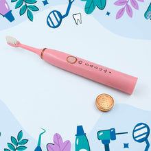 Adult Waterproof Electric Toothbrush with Extra 4 Toothbrush Head (1 Pc / USB Charging Operated / Mix Colour) - dailyneed.life