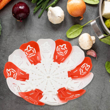 Folding Fruit Basket with Hanging Stand – Lotus Shape Tray for Fruits & Vegetables (1 Pc) - dailyneed.life