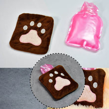 Paw Print Small Hot Water Bag with Cover for Pain Relief - dailyneed.life