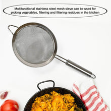 Mesh Sieve Quality Stainless Steel Fine Mesh Strainer with Sturdy Handle and Hook, Ideal for Tea Coffee, Rice, Powder, Fruit Etc Kitchen Food Kitchen Utensil - dailyneed.life