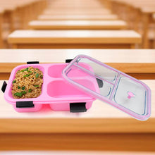 Plastic 3 Compartment Insulated Lunch Box, Lunch Box (1 Pc) - dailyneed.life