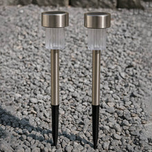 Solar-Powered Stainless Steel Garden Pathway Lights 31x4 cm (2 Pc) - dailyneed.life