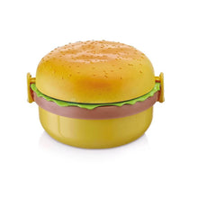 Burger Shape Lunch Box – Double Layer 1000ml Food Container with 2 Spoons for Kids - dailyneed.life