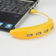 Banana Shape USB Hub, 2.0 Hub USB Splitter, 4-Port USB Hub (1 Pc) - dailyneed.life