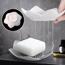 Elegant Lotus-Shaped Self-Draining Soap Dish Holder (1 Pc) - dailyneed.life