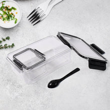 Plastic Kitchen Storage Container Big 800 ML & Small 250 ML with Air Seal Lock Lid & Spoon - dailyneed.life