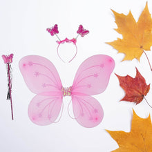 Baby Girl's Fairy Nylon Butterfly Wings Costume Butterfly Fairy Angel Wing| Wand And Hairband Multi- Color For Party (1pc) - dailyneed.life