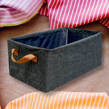 FOLDABLE STORAGE BOX HANDLES, COTTON AND LINEN STORAGE BINS AND BASKETS ORGANIZER FOR NURSERY, CLOSET, BEDROOM, HOME (45 Cm) - dailyneed.life