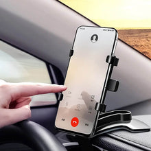 Car Phone Holder Clip Mount 360 Degree Rotation Dashboard Rear View Mirror Sun Visor Smartphone HUD Navigation Fold Stand Plastic Black Compatible For All Smart Phones - dailyneed.life