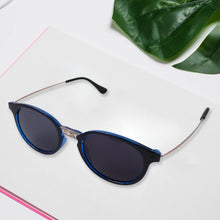 Blue UV Protected Round Sunglasses, classic Sunglasses for Men & Women, Lightweight - dailyneed.life