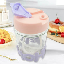 Glass Coffee/Tea Mug - 350ml Cup with Lid, Alphabet Design, Multipurpose Drinkware - dailyneed.life