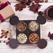 Airtight Plastic 4 Pc Storage Container Set, With Tray Dry Fruit Plastic Storage Container Tray Set With Lid & Serving Tray For Kitchen - dailyneed.life