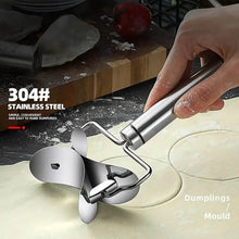 Multifunctional Easy and Fast Stainless Steel Puri cutter roller Machine with Handle for Home Baking Tools for Women, Dough Circle Roller Cutter for Kitchen (1 pc) - dailyneed.life