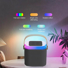Wireless Speaker Microphone Set, RGB Light Support Memory Card PortableKaraoke Machine Perfect for Travel TV - dailyneed.life