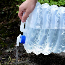Outdoor Camping Collapsible Portable Water Container with Carry Handle Tap Valve Large Food Grade - dailyneed.life