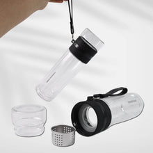 Outdoor Sport Glass Water Bottle With Steel Lid / 500 Ml Approx) - dailyneed.life