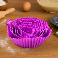 Air Fryer Reusable Silicone Pot with Handles (6 Pc set) - dailyneed.life