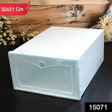 1 Layer Plastic Shoes Storage Box, Stackable Shoe Storage (1 pc / 32x21x12 CM) - dailyneed.life