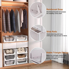 3 Layer Clothes Organizer for Wardrobe Cupboard Organizer for Clothes Foldable and Stackable Closet Organizer Drawer Organizer for Clothes, Multi Purpose Plastic Drawer - dailyneed.life