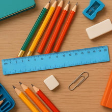 4-Piece Transparent Geometry Instrument Set with Ruler - dailyneed.life