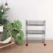 3-Tier Stainless Steel Kitchen Trolley , Fruit & Vegetable Rack - dailyneed.life