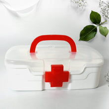 Medical Box, 1 Piece, Indoor Outdoor Medical Utility, Medicine Storage Box, Detachable Tray Medical Box Multi Purpose Regular Medicine, First Aid Box with Handle & Transparent Lid - dailyneed.life