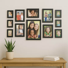 Premium Black Photo Frame Set 12 Pcs Wall Hanging Gallery Frames - dailyneed.life